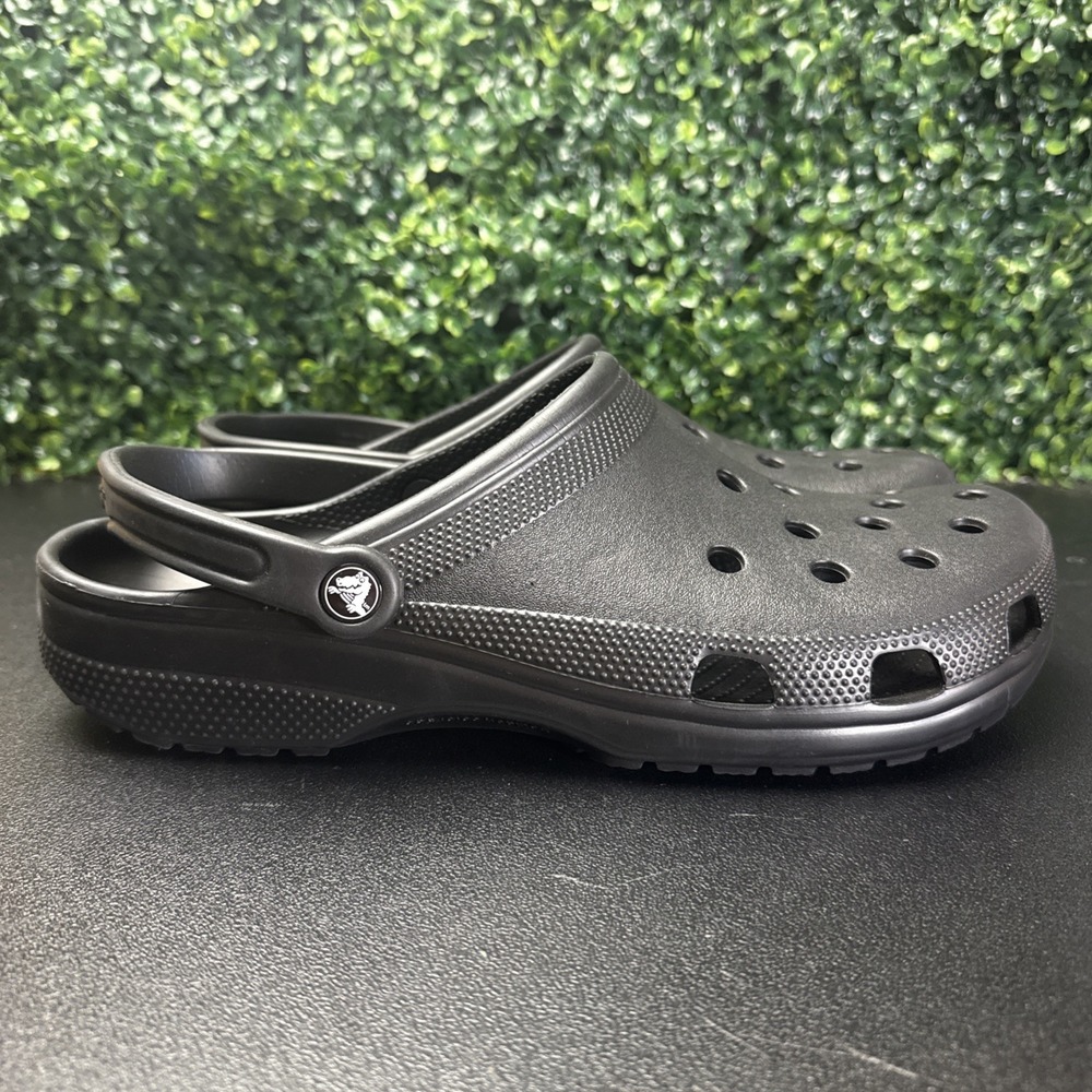 CROCS Classic Black UNISEX Men's Ultra Light Water-Friendly Sandals Size 13 - Picture 4 of 9